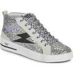 Reduzierte Silberne High Top Sneaker & Sneaker Boots aus Leder für Damen Größe 39 