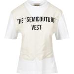Semicouture, T-Shirt White, Damen, Größe: S