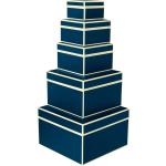 Blaue Semikolon Geschenkboxen & Geschenkschachteln aus Papier für Herren 