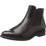 Schwarze Semler Ankle Boots & Klassische Stiefeletten in Komfortweite aus Leder 