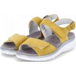 Gelbe Semler Damensandaletten mit Riemchen mit herausnehmbarem Fußbett mit Absatzhöhe bis 3cm 