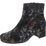 Schwarze Semler Mira Ankle Boots & Klassische Stiefeletten mit Reißverschluss aus Leder mit herausnehmbarem Fußbett für Damen 