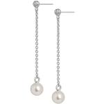 SENCE Copenhagen Dance Earrings Freshwater Pearls matt silver L527