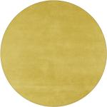 Gelbe Kateha Sencillo Runde Runde Teppiche 220 cm 