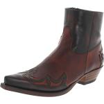 Dunkelbraune Sendra Boots Tang Cowboy-Boots & Cowboystiefeletten mit Reißverschluss aus Leder für Herren Größe 46 mit Absatzhöhe 3cm bis 5cm 