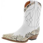 Weiße Sendra Boots Cowboy-Boots & Cowboystiefeletten aus Leder für Damen 
