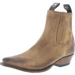 Braune Cowboy-Boots & Cowboystiefeletten in Normalweite aus Rindsleder für Herren Größe 40 mit Absatzhöhe 3cm bis 5cm 