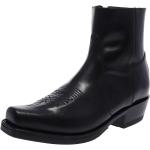 Schwarze Sendra Boots Cowboy-Boots & Cowboystiefeletten mit Reißverschluss aus Leder für Herren 