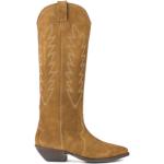 Braune Bestickte Sendra Boots Cowboy-Boots & Cowboystiefeletten aus Leder für Damen Größe 37 mit Absatzhöhe 3cm bis 5cm 