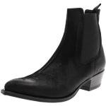 Schwarze Sendra Boots Spitze Cowboy-Boots & Cowboystiefeletten in Normalweite aus Leder für Herren Größe 47 mit Absatzhöhe 3cm bis 5cm 