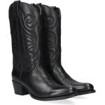 Schwarze Sendra Boots Damencowboystiefel & Damenwesternstiefel aus Leder Größe 43 mit Absatzhöhe 5cm bis 7cm 