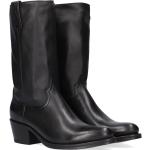 Schwarze Sendra Boots Damencowboystiefel & Damenwesternstiefel aus Leder Größe 41 mit Absatzhöhe 5cm bis 7cm 