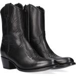 Schwarze Sendra Boots Damencowboystiefel & Damenwesternstiefel aus Leder Größe 42 mit Absatzhöhe 5cm bis 7cm 
