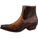 Braune Sendra Boots Cowboy-Boots & Cowboystiefeletten mit Reißverschluss aus Leder für Herren 