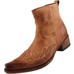 Braune Sendra Boots Blockabsatz Cowboy-Boots & Cowboystiefeletten mit Reißverschluss für Herren 