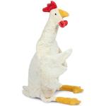 SENGER Tierpuppen Kuscheltier Huhn, groß, weiß