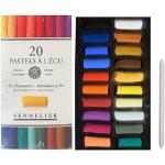 Sennelier Soft Pastel Cardboard Box Set - 20 Half Stick General Selection "Pastel Extra Fine - Artistic Quality (France Import)