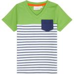 Maritime Bio Nachhaltige V-Ausschnitt Kinder T-Shirts aus Jersey Größe 98 