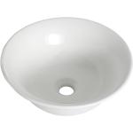 Weiße Runde Runde Waschtische & Waschbecken glänzend aus Keramik 