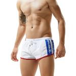 SEOBEAN Herren Low Rise Sports Kurz Bademode Board Shorts (L(79-84cm), 80601 Weiß)