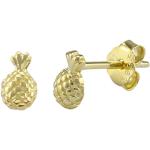Goldene Ananas-Ohrringe mit Ananas-Motiv für Damen für Partys 