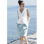 Elegante Serendipity Bio Midi Nachhaltige Faltenröcke aus Baumwolle für Damen Größe XL 
