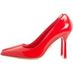 Reduzierte Rote Lack-Optik High Heels & Stiletto-Pumps aus Leder Gefüttert für Damen Größe 37,5 