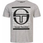 Graue Kurzärmelige Sergio Tacchini T-Shirts aus Baumwolle für Herren Größe M 