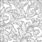 Graue Barocke Servietten aus Textil 20-teilig 