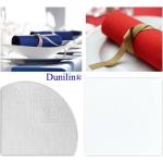 Weiße Duni Dunilin Quadratische Servietten aus Textil 