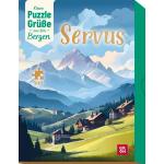 Servus Kleine Puzzle-Grüße aus den Bergen: 100 Teile Puzzle in Box: Originelles Geschenk für Erwachsene mit persönlicher Grußbotschaft