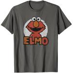Graue Sesamstraße Elmo T-Shirts für Herren Größe S 
