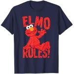 Blaue Sesamstraße Elmo T-Shirts für Herren Größe S 