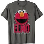 Graue Sesamstraße Elmo T-Shirts für Herren Größe S 
