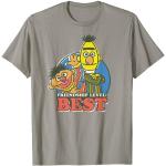 Graue Sesamstraße Ernie und Bert V-Ausschnitt T-Shirts für Herren Größe S 