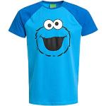 Blaue Sesamstraße Krümelmonster T-Shirts für Herren Größe XXL 