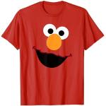 Rote Sesamstraße Elmo V-Ausschnitt T-Shirts für Herren Größe S für den für den Sommer 