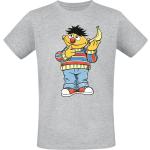 Graue Sesamstraße Ernie und Bert Rundhals-Ausschnitt T-Shirts für Herren Größe 3 XL 