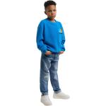 Blaue Carlo Colucci Sesamstraße Krümelmonster Kindersweatshirts aus Polyester Größe 122 