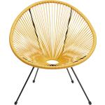 Gelbe KARE DESIGN Acapulco Chair pulverbeschichtet aus Polyrattan Outdoor 