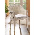 Sessel aus massivem lackiertem Pinienholz Weiss