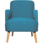 Blaue Retro Wohnzimmermöbel aus Massivholz gepolstert Breite 50-100cm, Höhe 50-100cm, Tiefe 50-100cm 