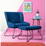 Blaue Zeitgenössische Lounge Sessel Breite 50-100cm, Höhe 50-100cm 