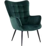 Dunkelgrüne Skandinavische Möbel Exclusive Armlehnsessel aus Stoff Breite 50-100cm, Höhe 50-100cm, Tiefe 50-100cm 