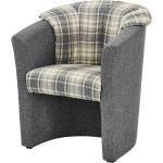 Graue Möbel Kraft Lounge Sessel Breite 50-100cm, Höhe 50-100cm, Tiefe 50-100cm 