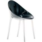 Schwarze Kartell Mr. Impossible Ovale Schalenstühle & Schalensessel aus Kunststoff Höhe 50-100cm, Tiefe 50-100cm 