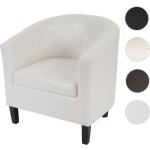 Weiße Moderne Mendler Lounge Sessel aus Kunstleder Breite 50-100cm, Höhe 50-100cm, Tiefe 50-100cm 