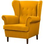 Gelbe Norrwood Ohrensessel aus Textil Breite 50-100cm, Höhe 100-150cm, Tiefe 50-100cm 