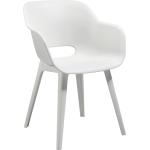 Weiße Retro Best Freizeitmöbel Gartenstühle & Balkonstühle aus Kunststoff mit Armlehne Breite 0-50cm, Höhe 50-100cm, Tiefe 50-100cm 