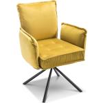 Goldene Stuhlsessel aus Stoff 